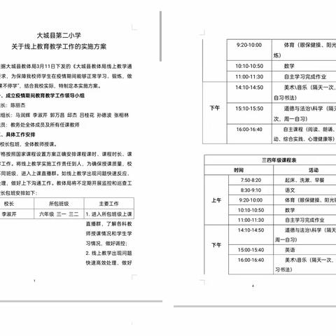 “数”你最棒——大城县第二小学线上教学阶段性总结