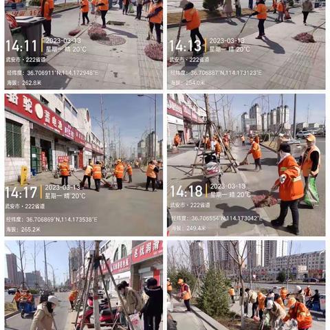 城管执法局第一战区洺河综合管理中心全力开展城市精细化管理攻坚行动——“地毯式”清理路边垃圾，守护沿街风景