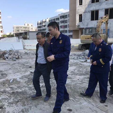 周启轩副区长调研市消防支队公寓住房项目