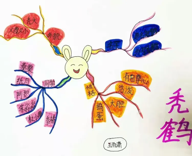 《草房子》秃鹤思维导图