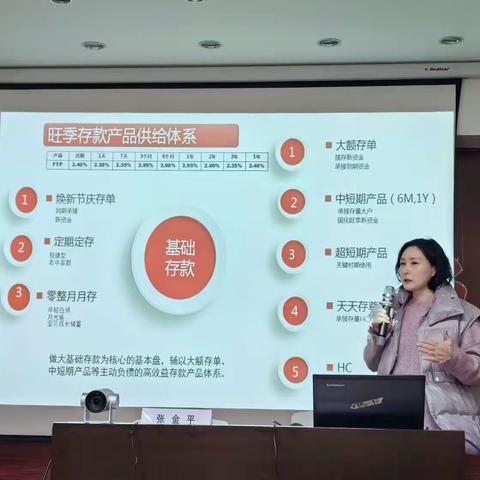 台州临海支行开展旺季存款产品学习会议