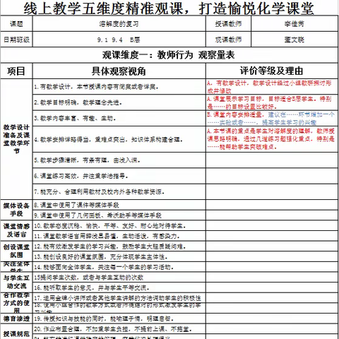 “疫”路同行，打造愉悦数理化课堂