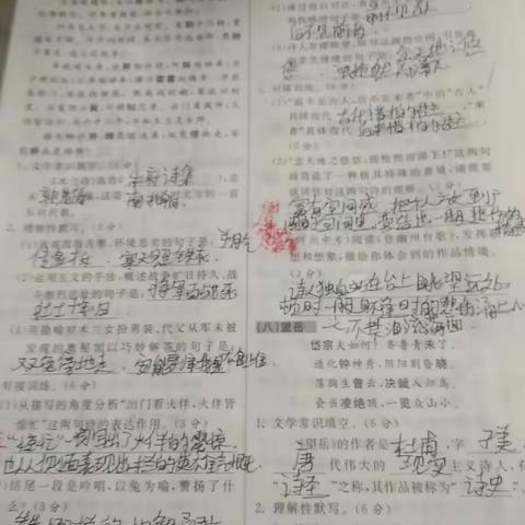初三177.178语文作业反馈