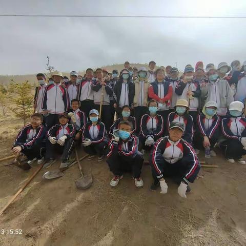 种一棵小树 绿一方净土               高一（11）班植树活动