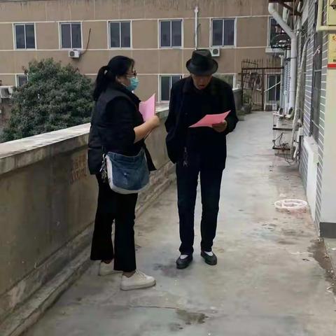 宋门街道办事处开展反邪教宣传进楼院活动