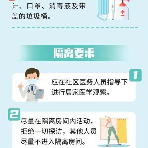 【西洪晨光幼儿园】疫情防控~一图读懂-居家医学观察要注意哪些？（转载）