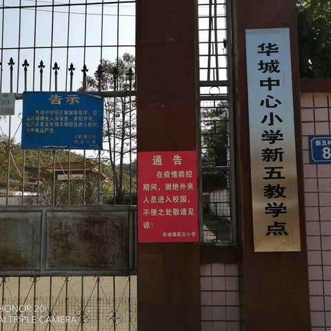 华城镇新五小学师生自2月17日以来坚持开展停课不停学，让教学不断线工作。