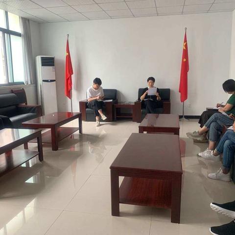 文峰办事处召开关于市创文办模拟国检的会议