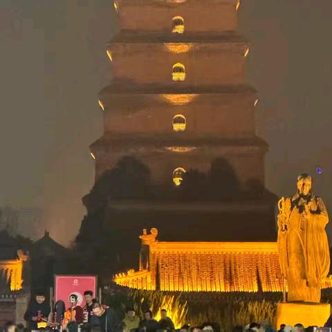 2026.2.19大年初三去北广场看音乐喷泉 大明宫遗址 不夜城看晚会