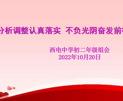 【向上西电】教学‖分析调整认真落实，不负光阴奋发前行——西电中学初二年级组会