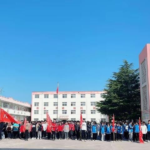 樊村镇初级中学“阳光大课间”队列队形会操成果展示