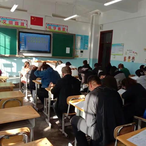 以考促学，以考促教，以考促研————曲鲁海乡尤喀克塔木小学组织教师进行业务考试