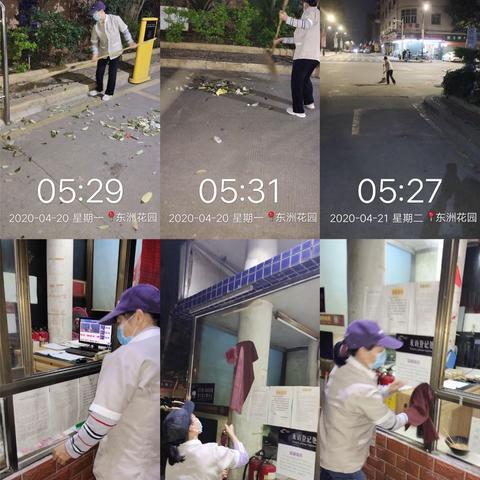 东洲花园四月第4周工作汇报