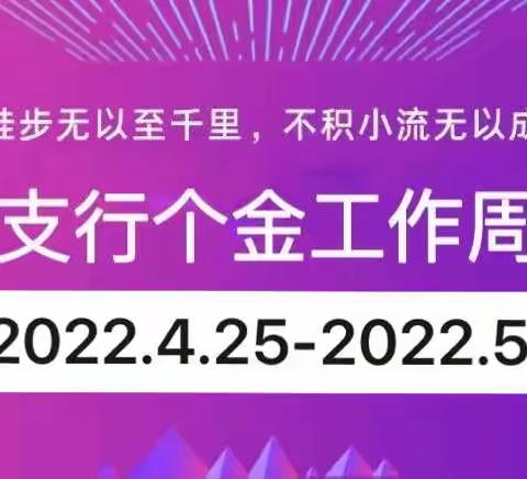 高新支行个金工作周动态