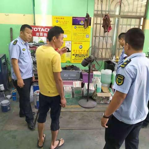 风塘组组织开展汽修联合检查