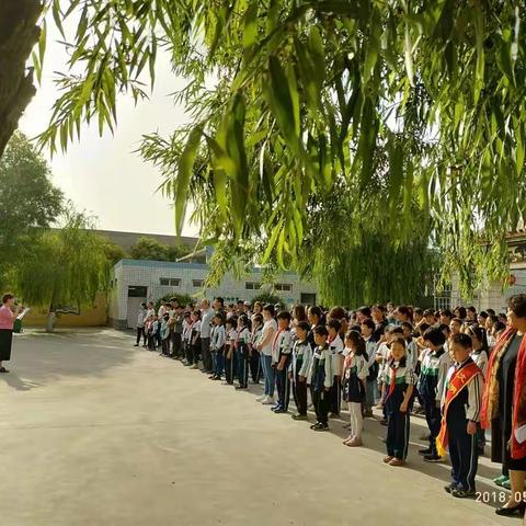 洪门镇公村小学“防溺水安全教育誓师大会”