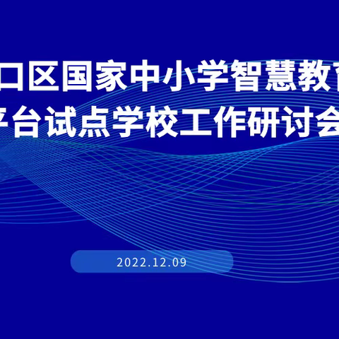 硚口区国家中小学智慧教育平台试点学校工作研讨会