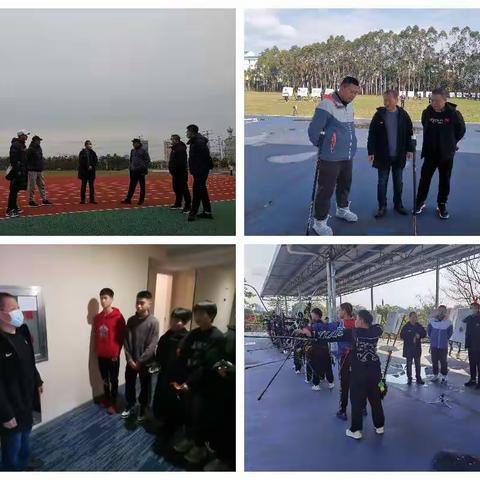 业体校领导班子春节期间赴广西南宁、北海慰问外训队伍