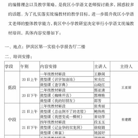 问渠那得清如许，唯有源头活水来——福民巷小学语文教研组统编教材培训心得