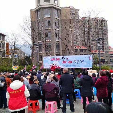 雪峰镇社区日开展环保宣传活动