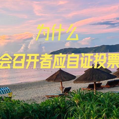 为什么业主大会召开者应当自证业主投票真实性？