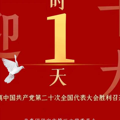 喜迎党的二十大倒计时1天！