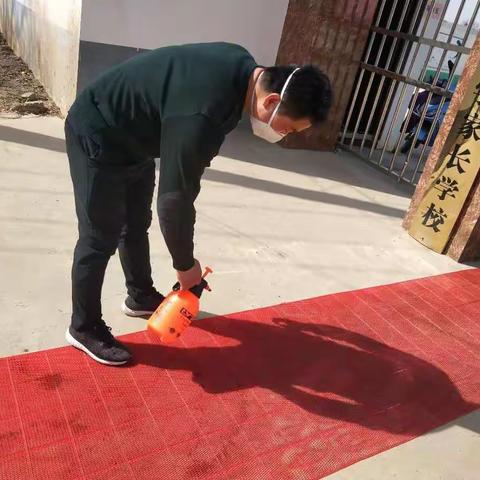 携手并进   共抗疫情——米庙镇金沟村小学疫情防控演练