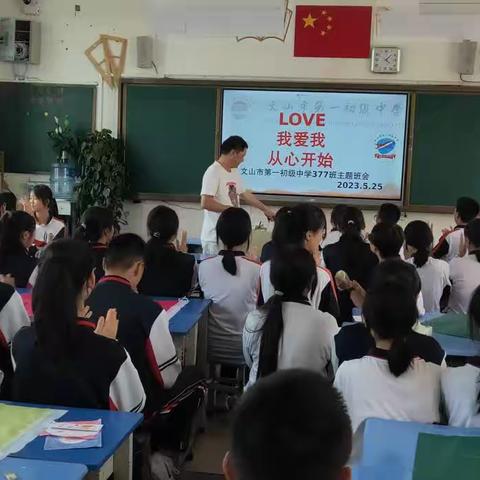 感悟爱的魅力 卓厉奋发笃行 文山市第一初级中学377班“LOVE我爱我从心❤开始”主题活动
