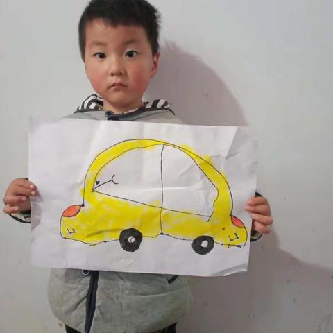 教办幼儿园小班油画棒绘画作品——小汽车🚗🚗