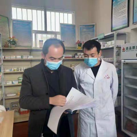 大庄镇卫生院组织相关业务人员对辖区内村卫生室进行年终考核