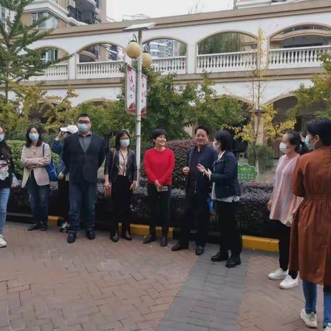 市考评组检查验收洪山区健康示范单位