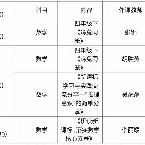 下乡支教绽芳华，同课异构促成长