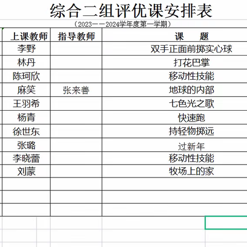 “评优课上展风采，听课评课促成长”——记西安市浐灞第二十小学综合二组评优课活动