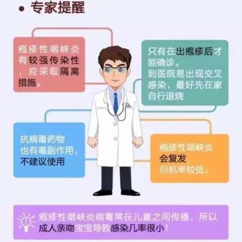 卫生保健之疱疹性咽峡炎预防及夏季饮食卫生––漳浦县赤湖丹星幼儿园