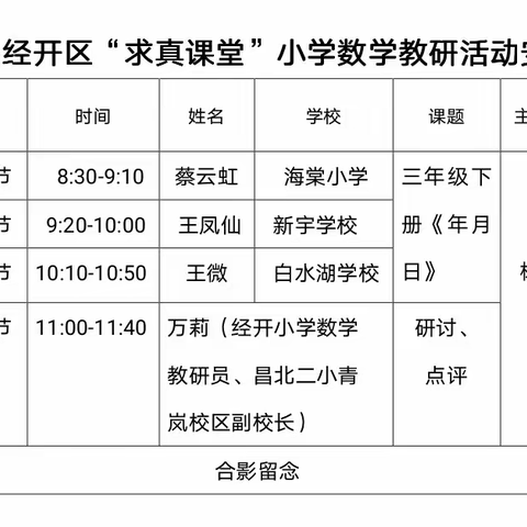 【南昌经开区教研室】同课出精彩 异构促成长