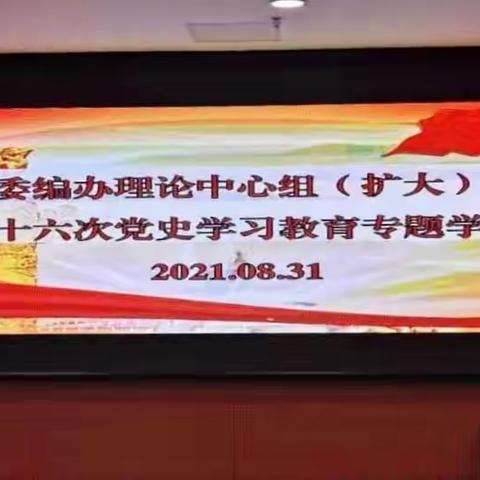 市委编办召开理论中心组（扩大）暨第二十六次党史学习教育专题学习会