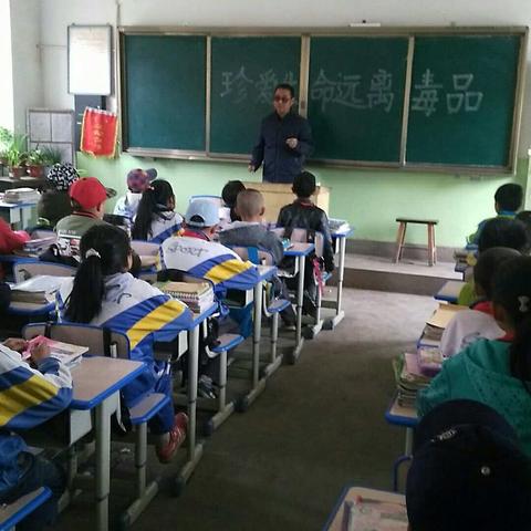 滩歌镇樊家庄小学毒品预防教育主题班会活动剪影