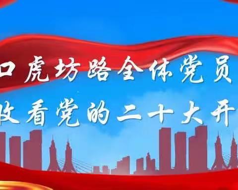 珠市口虎坊路党支部全体党员认真收听收看党的二十大开幕会