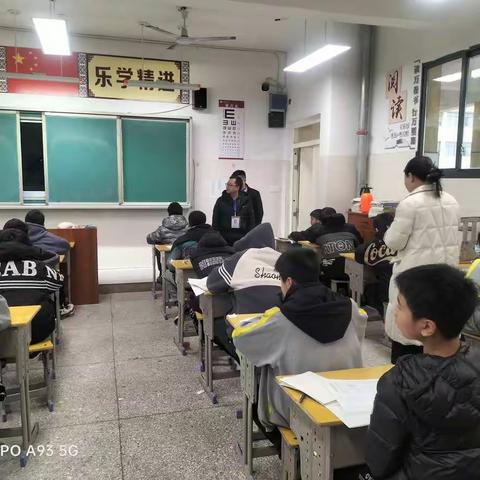 上埠南坑片督学责任区开展开学工作暨上学期期末质量监测——上埠镇第二中学督导处