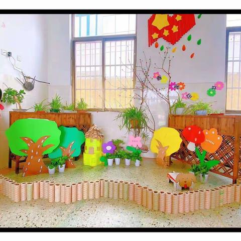 鲍沟镇幼教中心举行环创评比活动