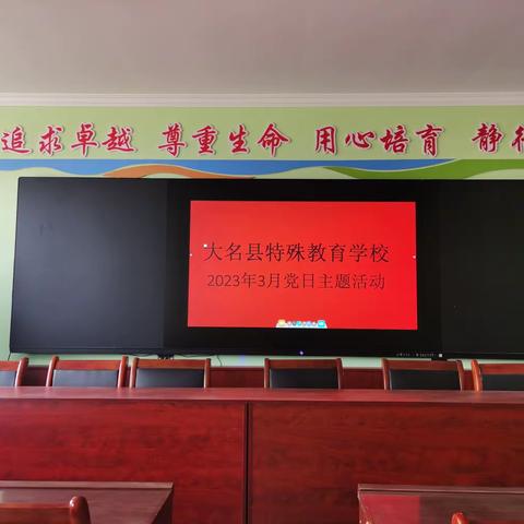 大名县特殊教育学校开展“学习雷锋精神，赓续红色血脉”主题党日活动