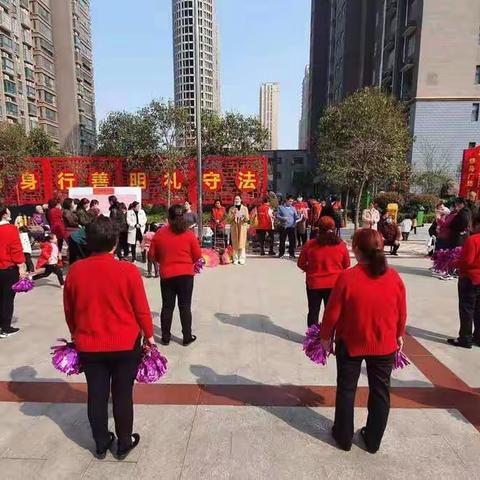 美丽携手   传播美德——博文幼儿园三八节党支部进社区活动简报