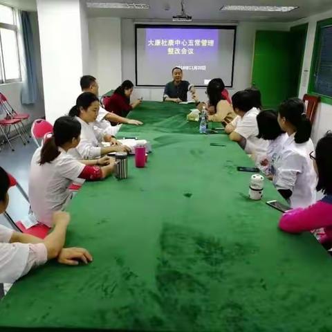大康社康中心五常管理落实情况汇报