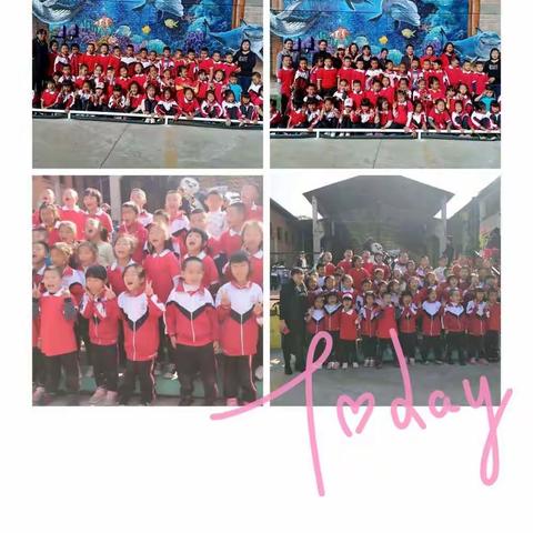 春暖花开,携快乐同行，与春天握手!          -——民族小学一年级