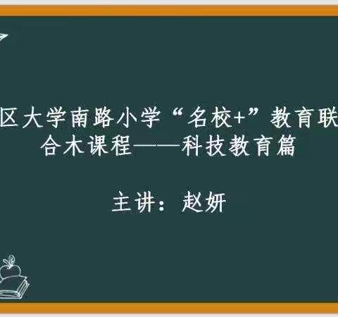 【大学南路小学“名校+”教育联合体】合木课程——科技教育篇