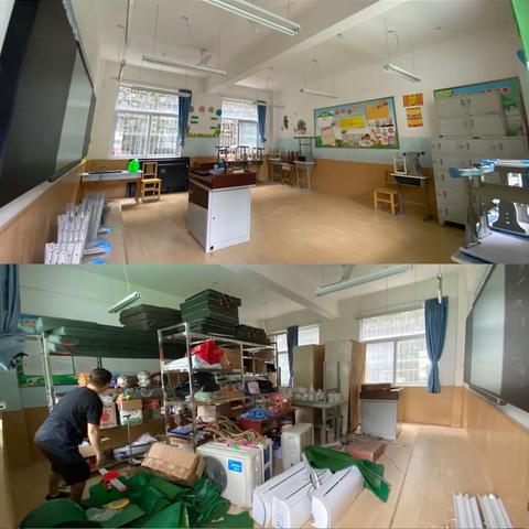 “暖心大扫除，校园展新颜”—宁陕县新建小学开学季