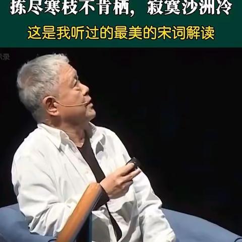 拣尽寒枝不肯栖，寂寞沙洲冷！