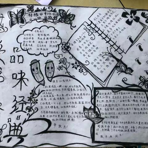 阅读手抄报，书香伴我行-祁禄山中心小学手抄报评比活动