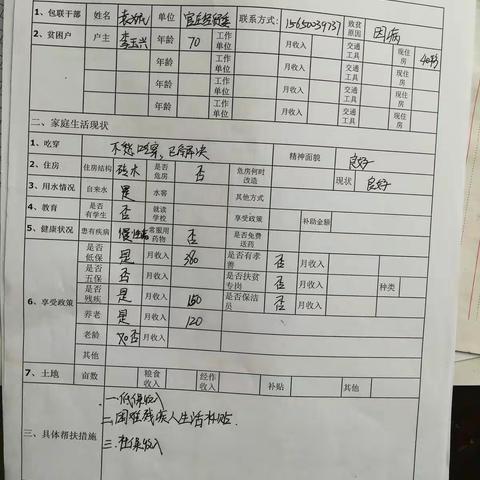 7月9日扶贫入户