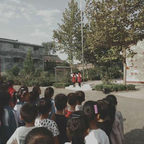 红心向党，祝福祖国————李村镇白庙小学诗歌朗诵比赛